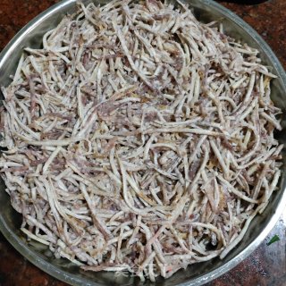香煎芋丝糕的做法步骤：4