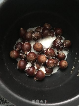 糖炒板栗（电饭锅版）的做法步骤：2