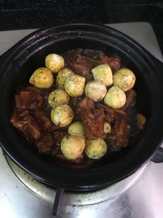 板栗焖排骨的做法步骤：7