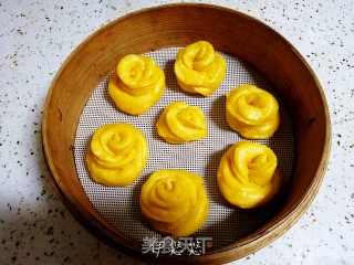 南瓜玫瑰花馒头的做法步骤：12