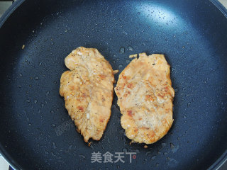 煎鸡胸栗子饭的做法步骤：15