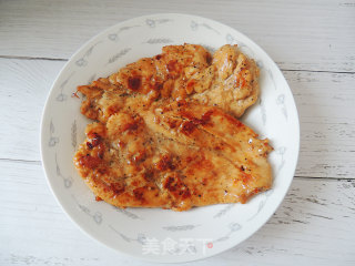 煎鸡胸栗子饭的做法步骤：16