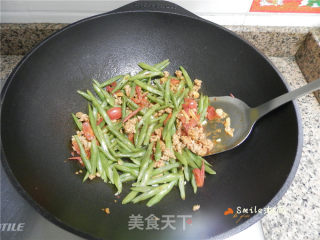 番茄肉末炒四季豆的做法步骤：11