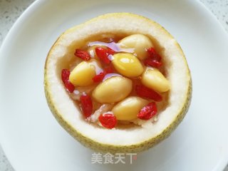 白果蜂蜜梨盅的做法步骤：5