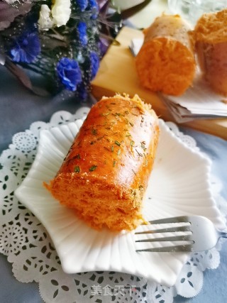 葱香肉松面包卷的做法步骤：25