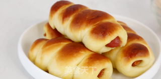 早餐首选—香肠面包的做法步骤：8