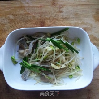 豆芽拌平菇的做法步骤：4
