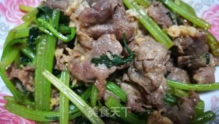 香芹牛肉的做法步骤：8