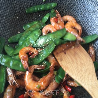 梅豆炒大虾的做法步骤：19