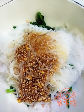 菠菜拌粉丝的做法步骤：9