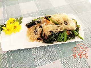 菠菜拌粉丝的做法步骤：10