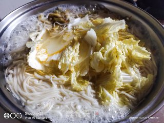 白菜榨菜面的做法步骤：6