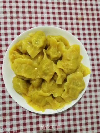 扁豆猪肉南瓜面水饺的做法步骤：7