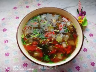 蕃茄紫菜冬瓜汤的做法步骤：8