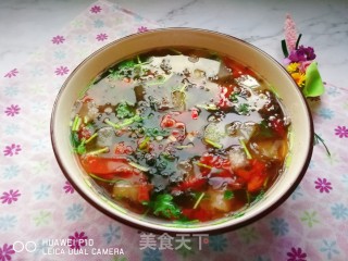 蕃茄紫菜冬瓜汤的做法步骤：9