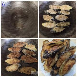 彭豆带你做炸茄盒和回锅茄盒的做法步骤：7