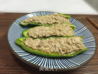 青椒酿肉的做法步骤：5
