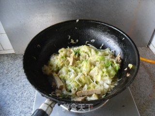 圆白菜炒豆腐干的做法步骤：11