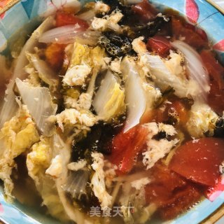家常娃娃菜蛋花汤的做法步骤：7