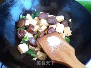 腊味豆腐的做法步骤：8