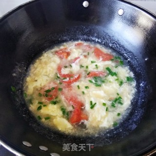 番茄蛋汤的做法步骤：6