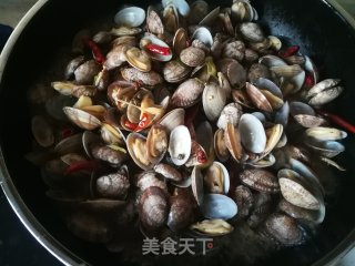 麻辣花蛤的做法步骤：8