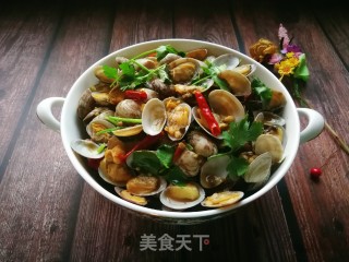 麻辣花蛤的做法步骤：12