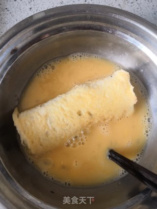 蛋香土司豆沙卷的做法步骤：6
