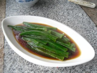 白灼秋葵的做法步骤：10