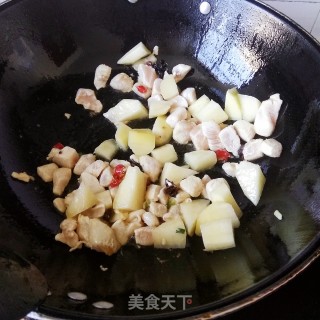 土豆番茄烧鸡胸肉的做法步骤：4