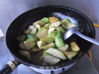 醋烹丝瓜的做法步骤：6