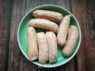 炸香笋肉肠的做法步骤：2