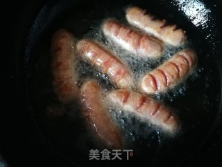 炸香笋肉肠的做法步骤：6