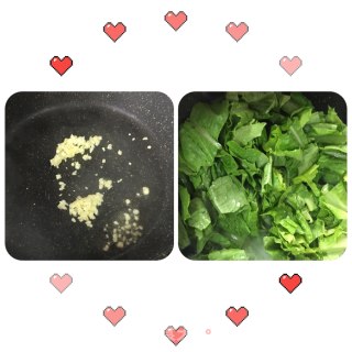 蒜茸油麦菜的做法步骤：2