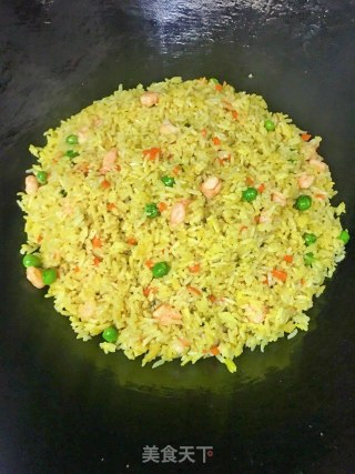 虾仁咖喱炒饭的做法步骤：17