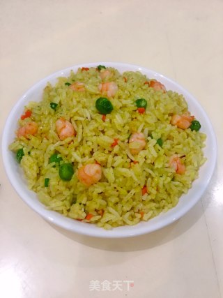 虾仁咖喱炒饭的做法步骤：19