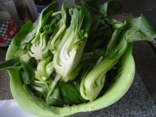 白灼油菜的做法步骤：3