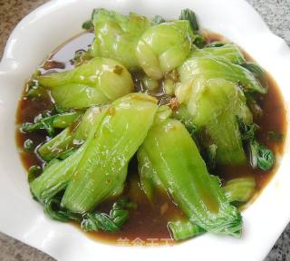 白灼油菜的做法步骤：10