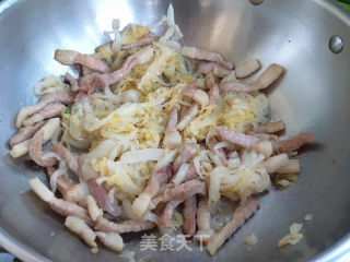 肉丝酸菜炖粉条的做法步骤：6