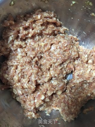 油面筋塞肉烧青菜的做法步骤：3