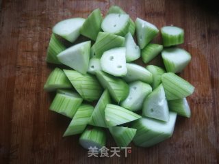 丝瓜炒花蛤的做法步骤：3