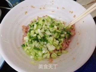 韭黄馄饨（紫菜蛋花汤底）的做法步骤：4