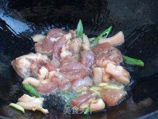 口蘑炒肉的做法步骤：7