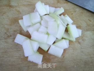 香肠烧冬瓜的做法步骤：3