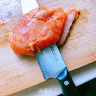 雪菜鸡肉炒年糕的做法步骤：4