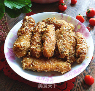 咸鸭蛋焗鸡翅的做法步骤：10