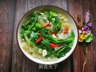 菜芯焖粉皮的做法步骤：11