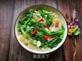 菜芯焖粉皮的做法步骤：12