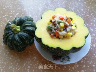 南瓜蒸饭的做法步骤：9