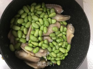 鸡翅烧毛豆的做法步骤：5